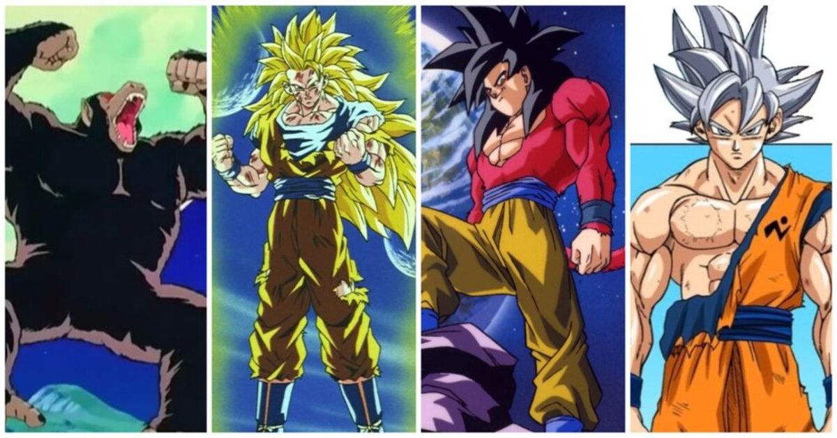 Animaboom!: Transformações do Goku! Super Sayajin