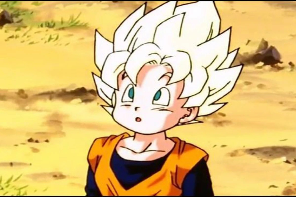 O dia em que Goku volta a Terra e conhece seu filho Goten 😄#goku