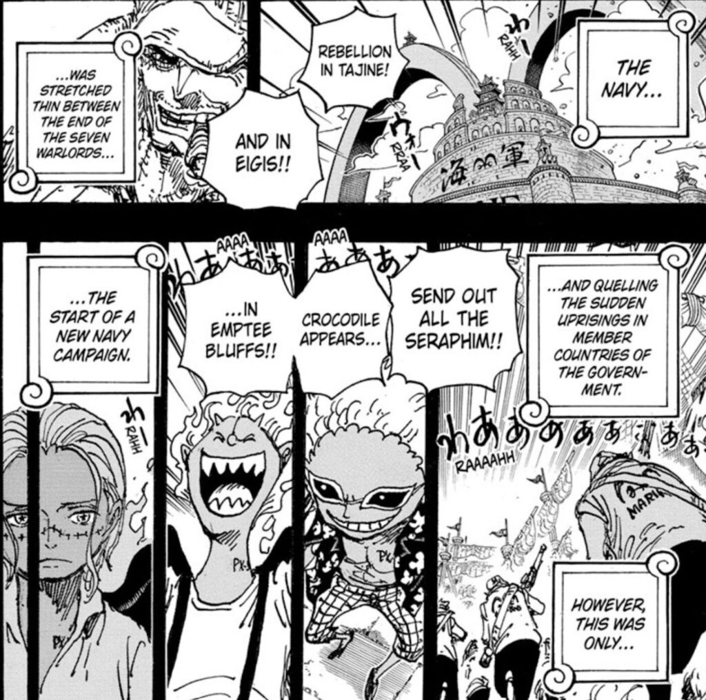 Seven Warlords of the Sea  Anime, Piece manga, Governo mundial