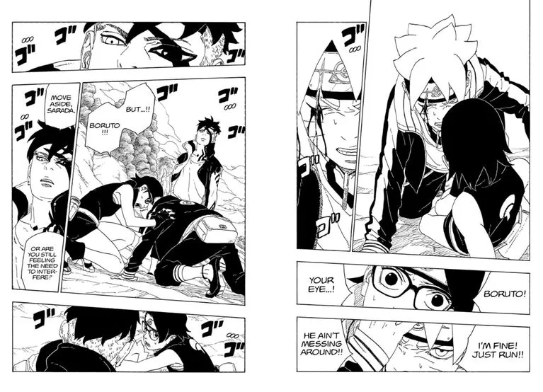 Boruto: Momoshiki salva personagem em capítulo do mangá