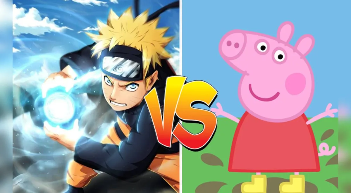 Naruto supera Peppa Pig e outros desenhos e é eleito o show infantil mais popular do mundo